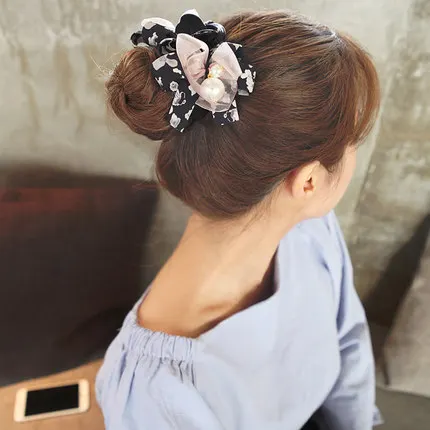 Элегантные жемчужные аксессуары для волос для девочек заколка для волос с цветком цветок Robbin шпилька заколки ручной работы