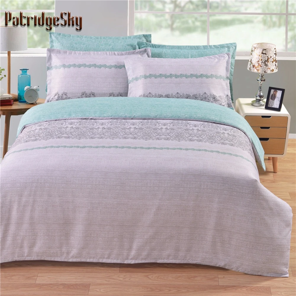 Patridgesky 2 3pcs Two Sides Useful Uk Us Bedding Set Duvet Cover