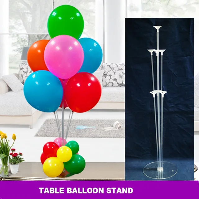 Table Balloon Stand 38 Height 1 pcs With Balloons 30pcs Latex Balloons Decoration For Dinner Party