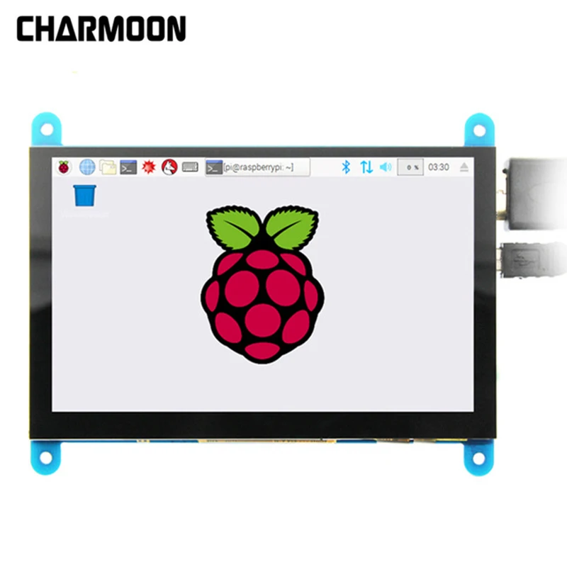 Raspberry Pi 3 Model B + 5 дюймовый 800*480 ЖК Дисплей HDMI HD емкостный модуль USB точечный