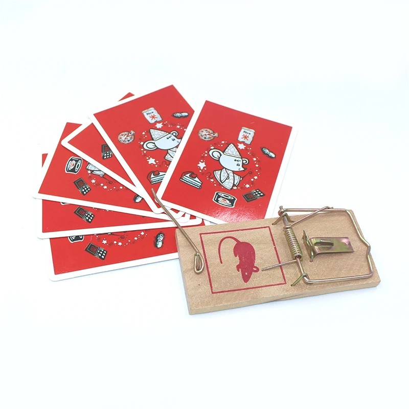 

Mouse Trap Cards Kids Children Magic Tricks Props Toys Easy Doing Funny Magia