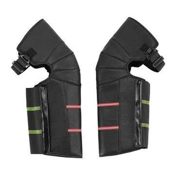 

Winter Motorcycle PU Leather Knee Protector Bike Guard Motorcycle Protective Knee Pad Keep Warm for Riding