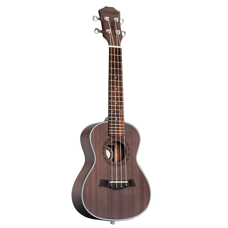 

ANDREW Ukulele Concert Ukulele 23 Inch 4 Strings Guitar Hawaiian Mahogany Wood Matte Uke Stringed Instrument
