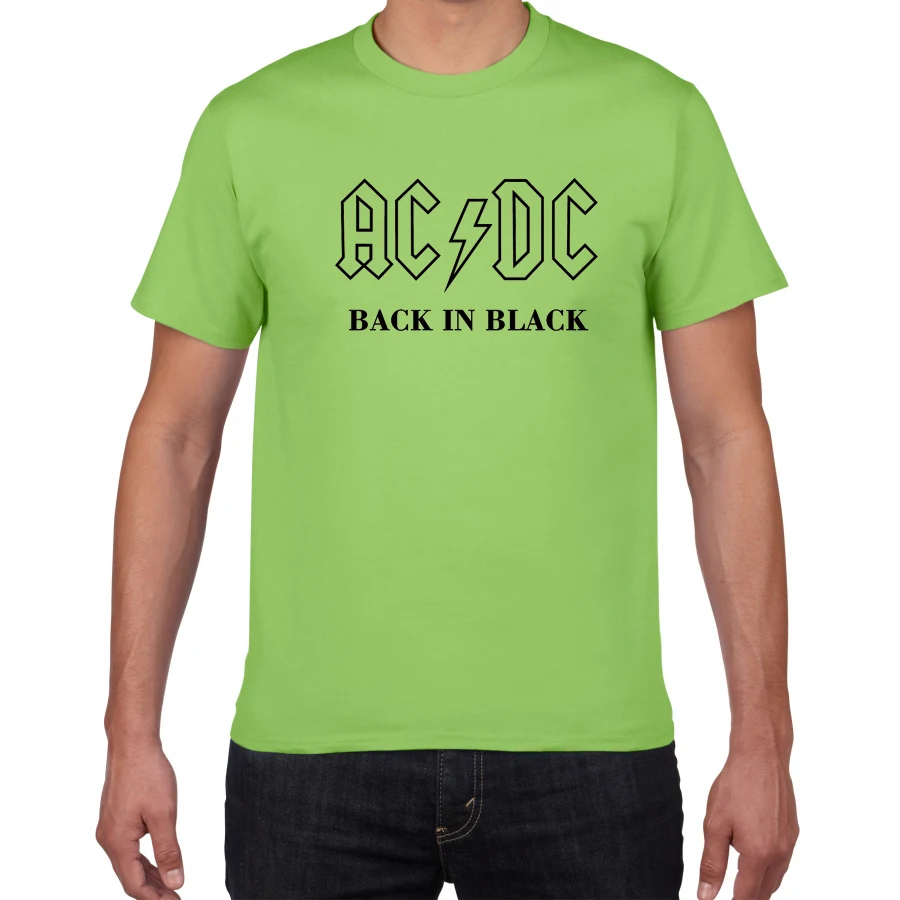 Новинка, Camisetas AC/DC band rock, Мужская футболка с графическим принтом acdc, Повседневная футболка с круглым вырезом, хип-хоп, короткий рукав, хлопковый топ