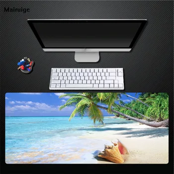 

Mairuige Custom Tropical Beach Coconut Rat Pad 400X900 Large Size Padded Pad, Keyboard Pad Natural Rubber Mouse Pad Table Mat