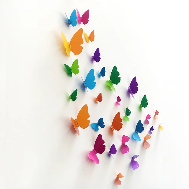 3D Butterfly Wall Sticker Set 4