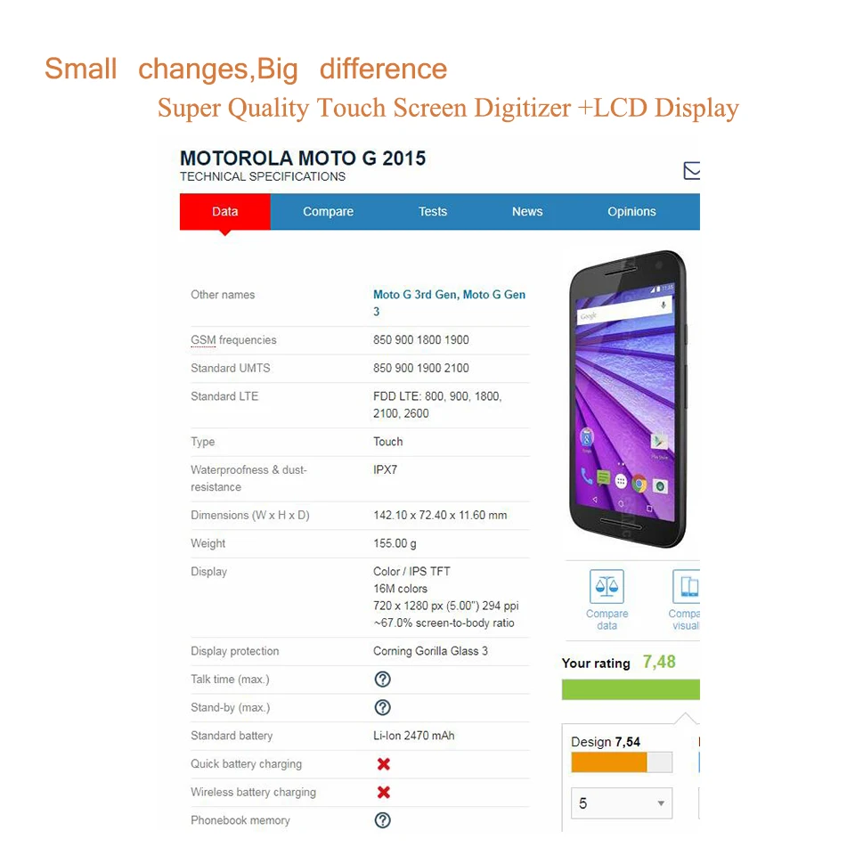 Moto G3 LCD4