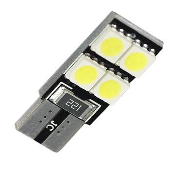 

100PCS Wholesale T10 5050 SMD Cheapest W5W LED 194 168 501 led parts Wedge Replacement Car Bulbs CANBUS Interior Side Light