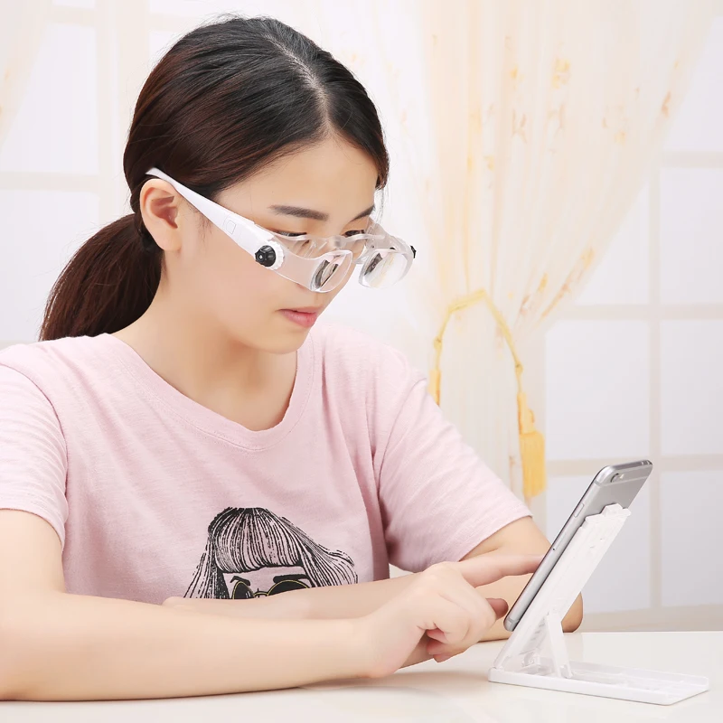 Head Mounted High Definition Magnifiers Maintenance Reading For The