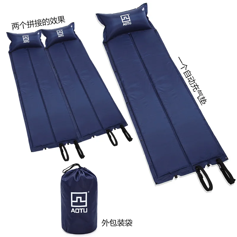 Подушка для кемпинга с воздушной подушкой авто-надувная подушка палатка подстилка, одеяло для пикника водонепроницаемый спальный переносная люлька матрас naturehike