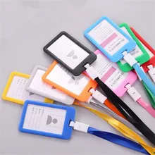 10PCS Name Credit Card Holders Women Men PU Bank Card Neck Strap Card Bus ID holder students Identity Badge with lanyard Random 10PCS Name Credit Card Holders Women Men PU Bank Card Neck Strap Card Bus ID holder students Identity Badge with lanyard Random