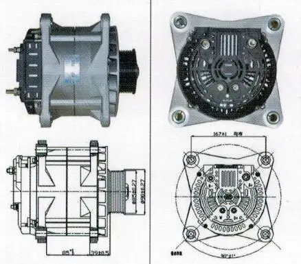 28 В 150A генератор JFZ2915YCS S52LB3701100 для YC4S150170 серии двигателя | Автомобили и мотоциклы