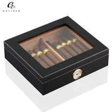 Cedar Wood Cigar Travel Humidor Box Portable Cigar Case W/ Humidifier Hygrometer Cigar Humidor Sigaren Box For COHIBA Cigars