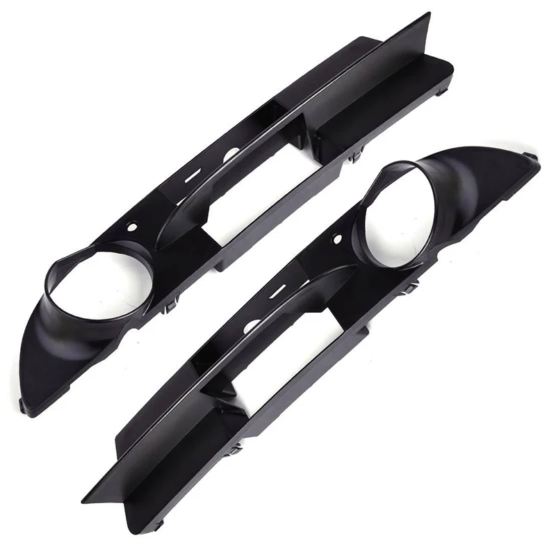 

2pcs Black Plastic Fog Lamp Frames Car Fog Light Lamp Frames Trim Covers For BMW 5 Series E60 525i/530i E61 545i 550i