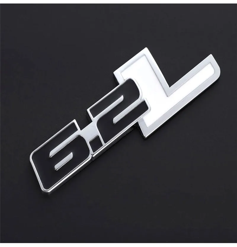 Металлическая Эмблема-наклейка на автомобиль авто багажник значок наклейки для Ford F150 6.2L Chevrolet C7 Camaro 2011- 6,2 л Аксессуары для стайлинга автомобилей