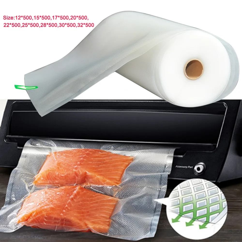 

Kitchen Food Vacuum Bag Storage Bags For Vacuum Sealer Food Fresh Long Keeping 12+15+17+20+22+25+28+30+32cm*500cm