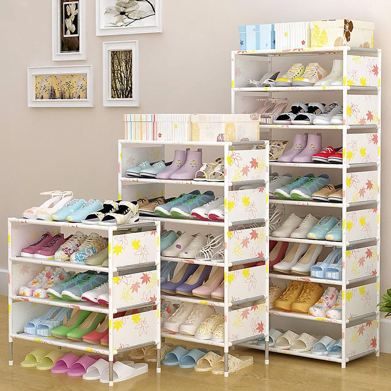 Shoes shelf Easy Assembled Non-woven Multi Layer Shoe Rack Shelf Storage Organizer Stand Holder Keep Room Neat Door Space Saving creative shoe rack easy receive shoe rack non woven