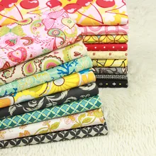 Полметра простой цветочный принт хлопок ткань ручной работы DIY Одежда Платье детская ткань рот Золотая посылка подкладочная ткань B263