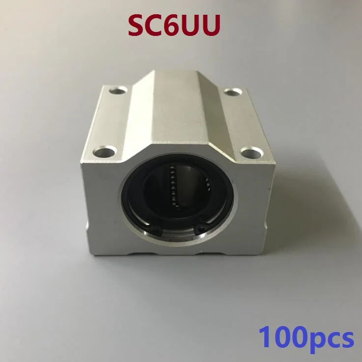 100 шт./лот SC6UU SCS6UU 6 мм Линейный Корпус линейный направляющий вал линейные блоки