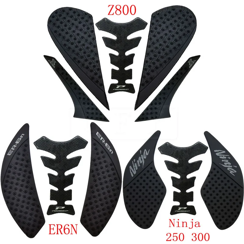 Мотоцикл Нескользящие Танк наклейки на планшет для Kawasaki ER6N 2006 2019 Z800 2012to2019 ниндзя