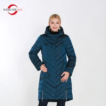 MODERN NEW SAGA Female Warm Winter Overcoat Women Thick Cotton Padded Jacket Zipper Long Style Parkas Camperas De Invierno Mujer