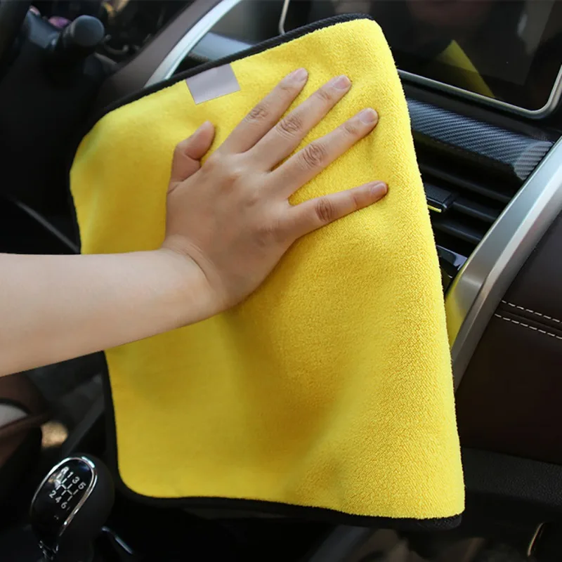 New Thick Plush Microfiber Car Cleaning Cloths Car Wax Polishing Towels