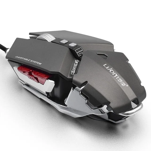 opti 4000 DPI Gamer Mice Cable Mause For PC Laptop Notebook Wired Gaming Mouse LED Optical USB Computer luminous game Mouse 