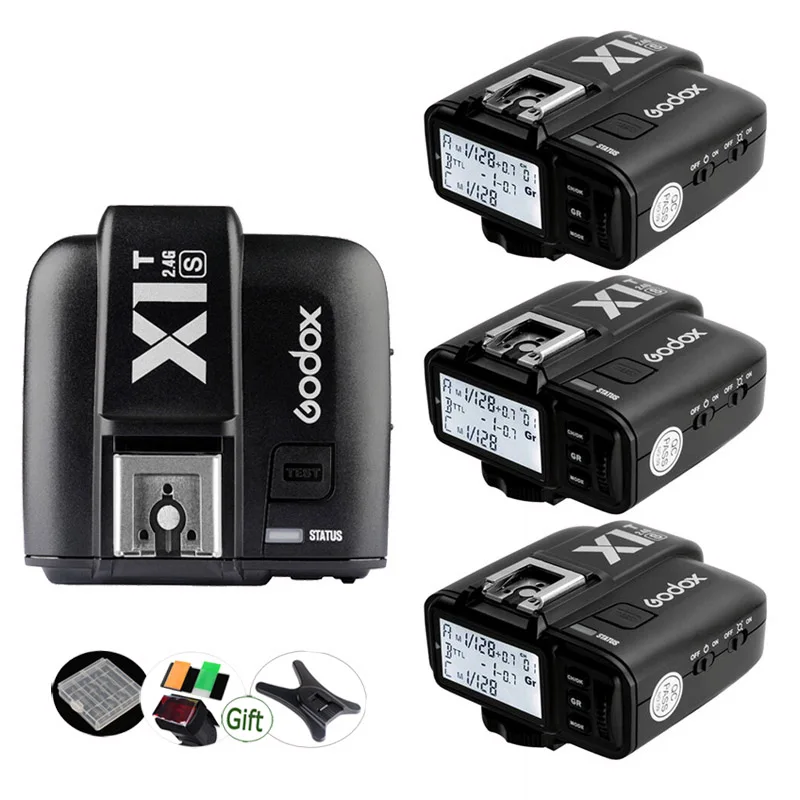 

Godox X1S Wireless Flash Trigger X1T-S Transmitter + X1R-S Receiver 2.4G TTL HSS for Sony DSLR a77II a7RII a7R a58 a99 ILCE6000L