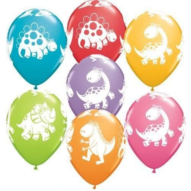10pcs 12inch Jungle Dinosaur Balloons Thickened Latex Balloons Inflatable balls for Birthday Dinosaur party Supplies Kid Toys