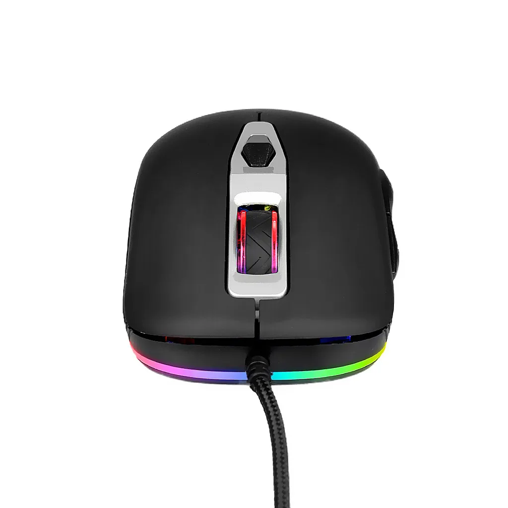 Игровая мышь 8 кнопок 6 RGB подсветка оптическая USB Проводная геймерская ноутбук ПК