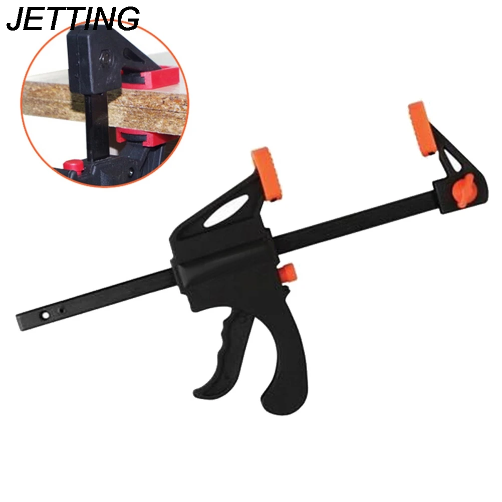 4 Inch Quick Ratchet Release Speed Squeeze Wood Working Work Bar Clamp Clip Kit Spreader Gadget Tool