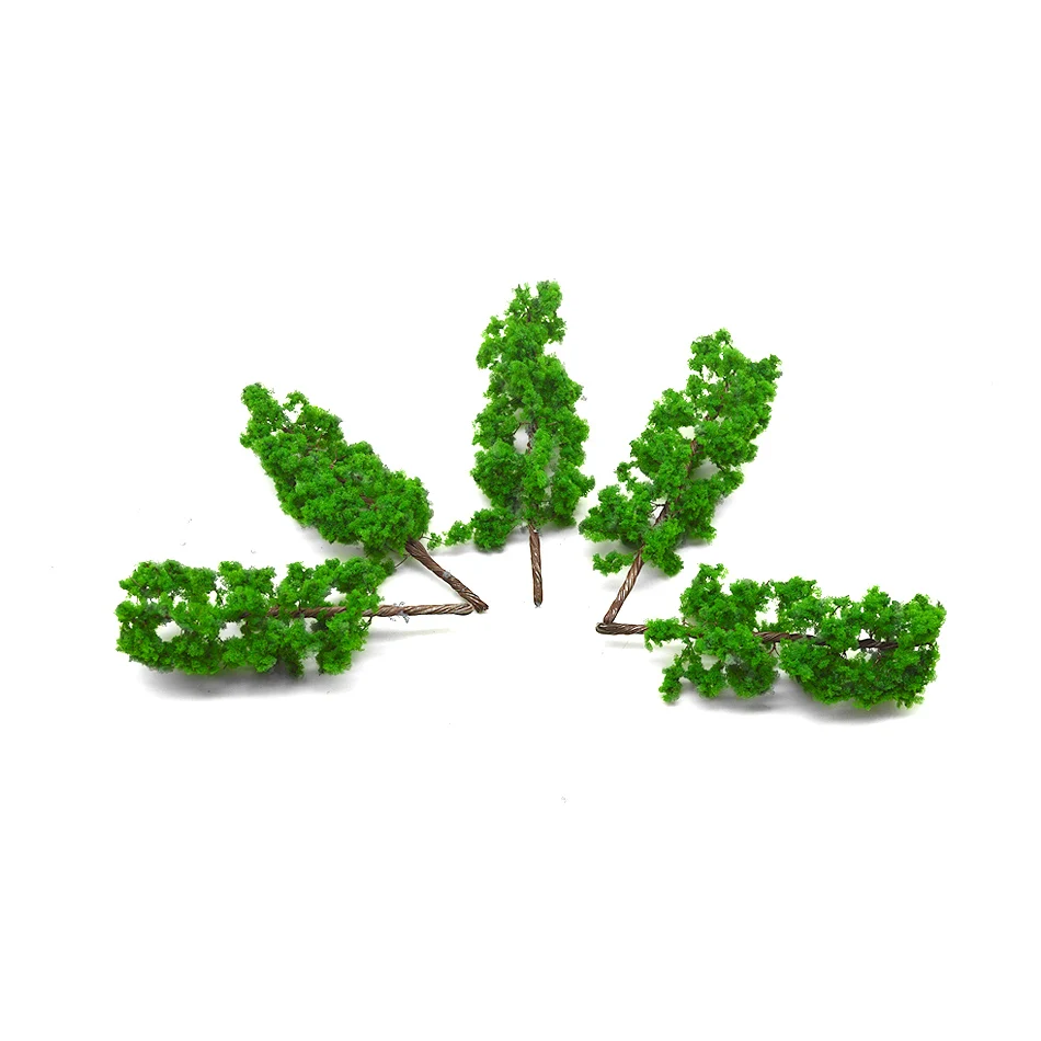 

20PCS 11cm New scale model DIY model making trees Green Model Wired Treesfor Garden Pack Street Layout