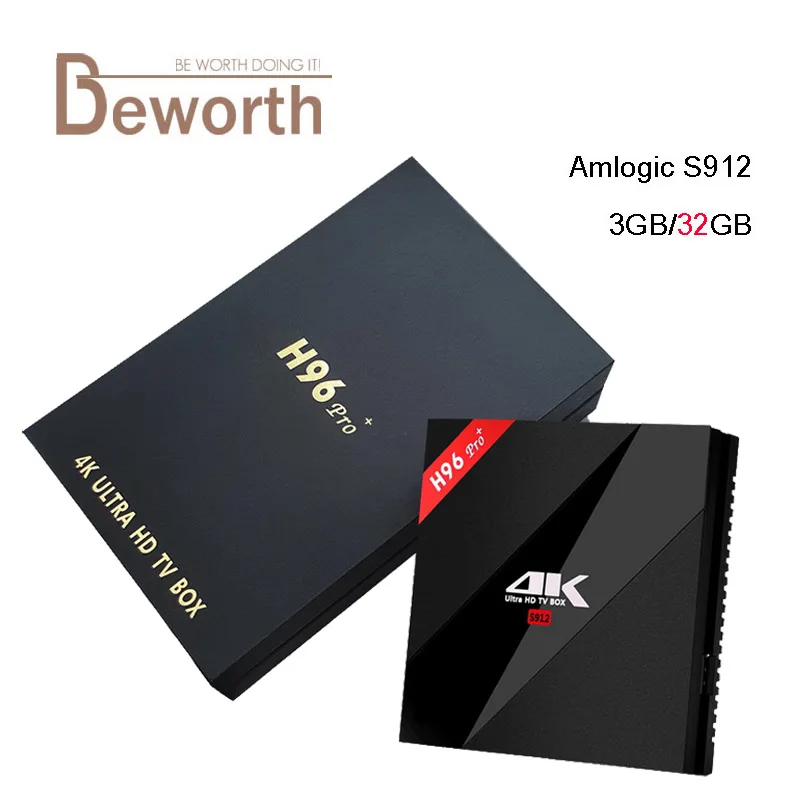 

3G/32G 16G H96 Pro+ Amlogic S912 Octa Core Android 7.1 TV Box 2.4/5.8G WiFi H.265 BT4.1 H.265 4K Smart Media Player H96 Pro Plus