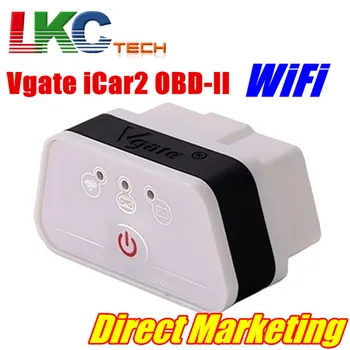

20pcs/lot Vgate iCar2 WiFi Car Scan Tool Vgate iCar Wifi obd2 Auto Diagnostic Tool elm327 Wifi vgate icar2 In 6 Color