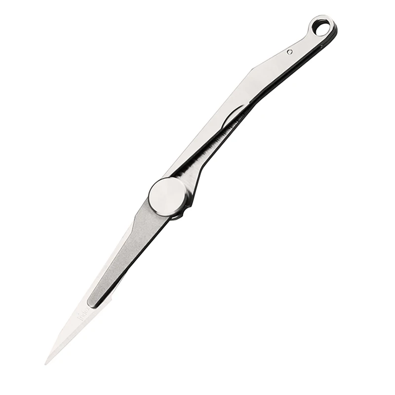 

BEESTING Ultra-light Mini Folding Utility Knife/Outdoor Rescue Cutter, Titanium Alloy TC4 No.11 Surgical Blade,Pocket Size Razor