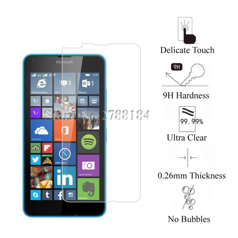 2 шт 9H 2.5D Премиум Закаленное стекло для Nokia microsoft Lumia 640 Защитная пленка для экрана стекло для Nokia Lumia 640 стекло