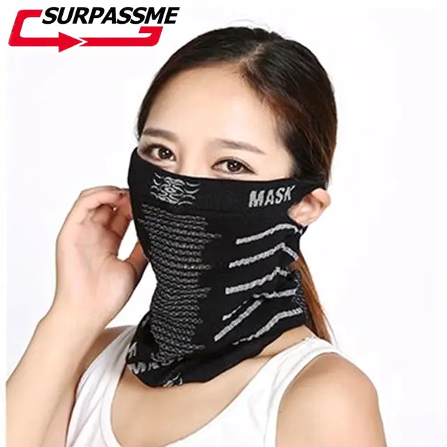Outdoor Sports Motorcycle Face Mask Half Face Neck Warm Motor Bicycle Cycling Mask Windproof Scarf Dust Protection Headwear