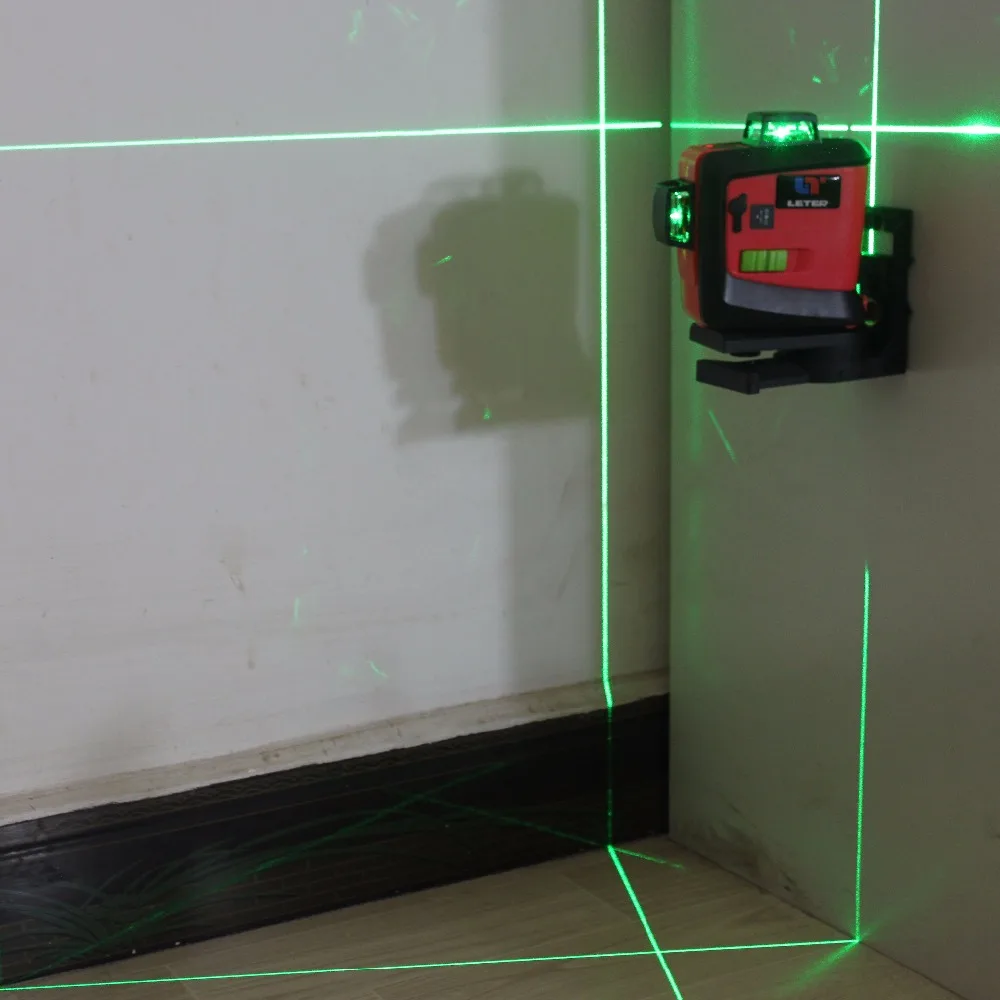 NEW Leter 3D Green Laser Level Self-Leveling 360 Horizontal And 360 Vertical Cross