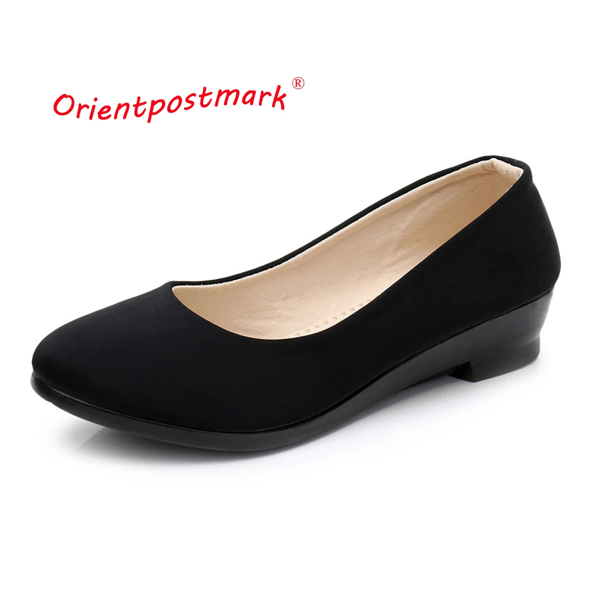 Zapatos de Ballet negros para mujer, zapatos de cuña para el de mocasines de tela, zapatos de cuña para embarazadas|Zapatos de tacón de mujer| AliExpress