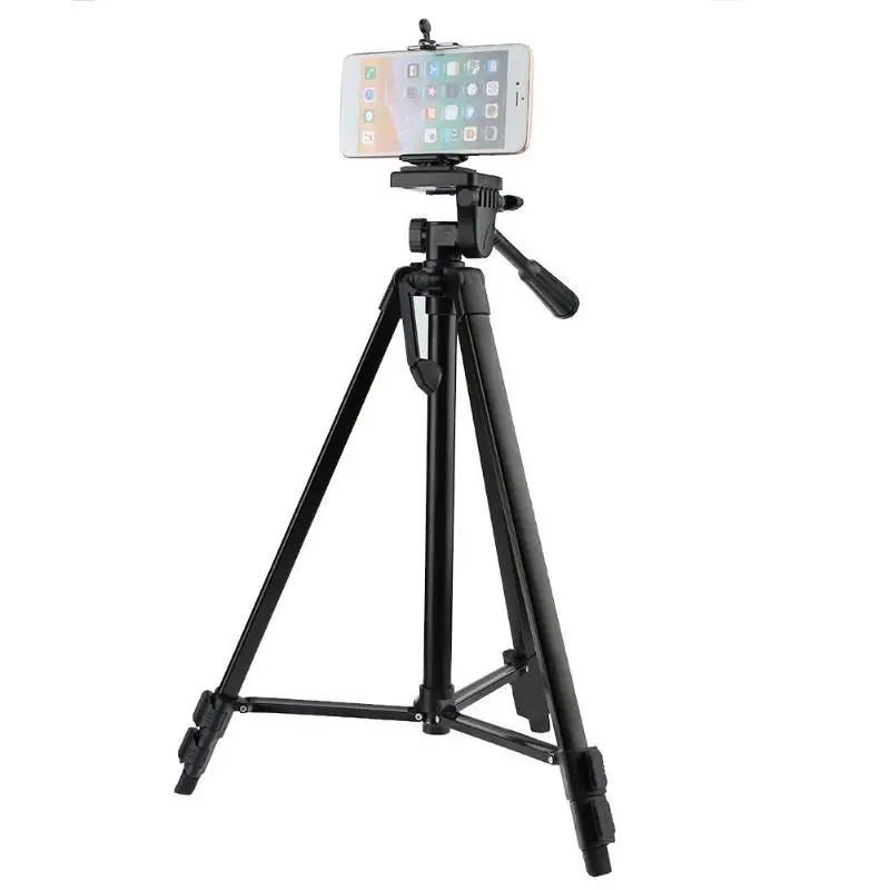 

Protable Camera Tripod Stand 360 Degree Rotary Fluid Tripod Head with Phone Clip for Phone Canon/Nikon/Sony DSLR Digital Camera