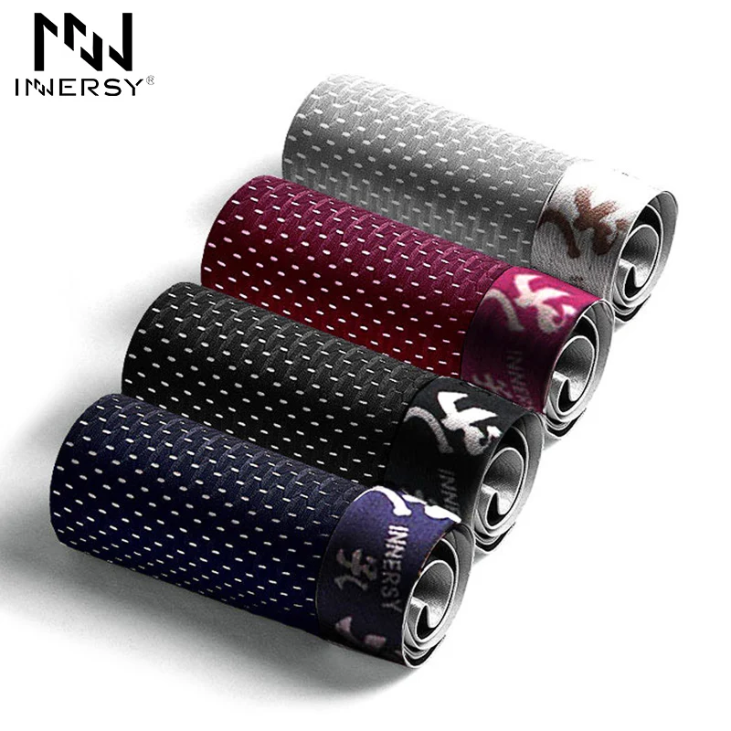 

Innersy Shorts Mens 4Pcs\lot Underwear Mesh Breathable Boxers Modal Boxer Sexy Boxer Summer Boxers Men Underwear Ultra thin