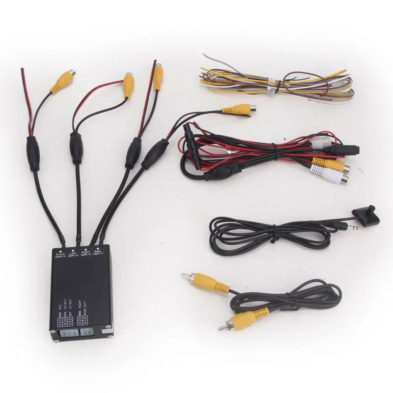 CAR Cameras Front and Rear font b camera b font Image Switch Control Box 4 way