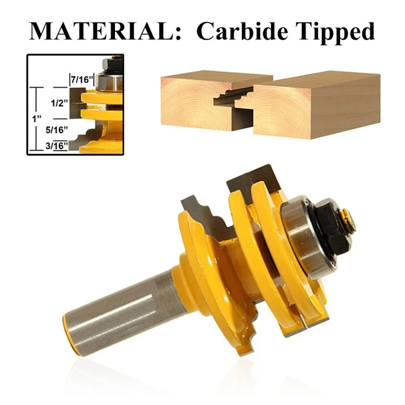 Buy 1/2" Woodworking Tipped Door Router Bit Glass Door Window Cutter