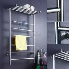 T образный нержавеющей стали 304 Электрический Полотенцесушитель с подогревом для ванной настенный полотенцесушитель HZ-915A