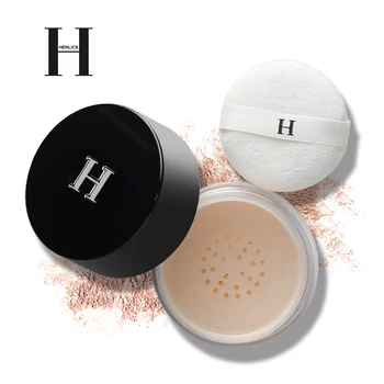

HENLICS Brand New Loose Powder Face Makeup Powder Foundation Oil control Matte Powder Palette Contour Cosmetics Powder with Puff