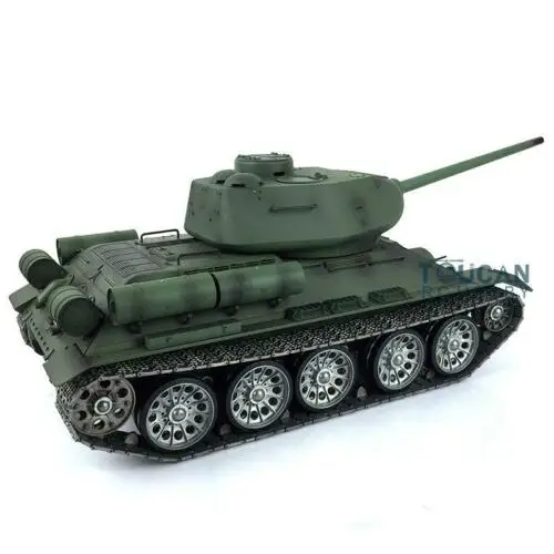 2,4G Henglong 1/16 6,0 советская T34-85 р/у Танк 3909 360 турель металлический трек колеса TH12917