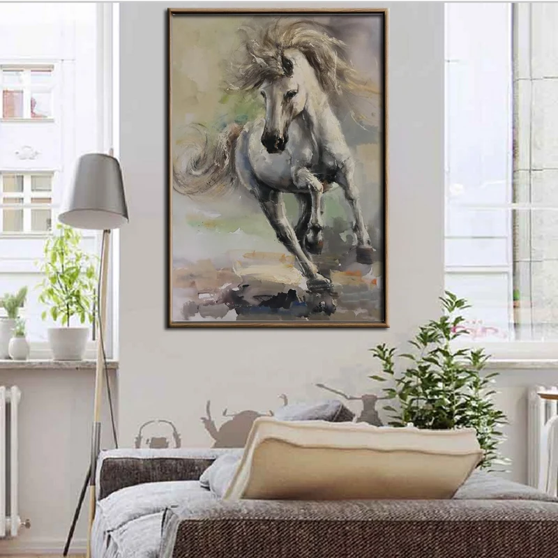 

Running Horse Animal Modern Digital Printed Oil Painting On Canvas Wall Paintings Picture For Living Room Wall Art Wall Decor