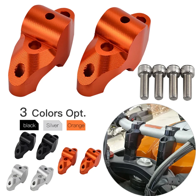 Staffa Di Montaggio Riser Manubrio Moto Nicecnc Per Ktm 1050 1090 1190 1290 Adventure R 1290 Super Adventure Super Duke Gt