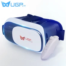 UGP V2 Virtual Reality Glasses 3D VR BOX Immersive Cardboard Helmet Support 4.0-5.7″ Smartphones + Bluetooth Controller Gamepad