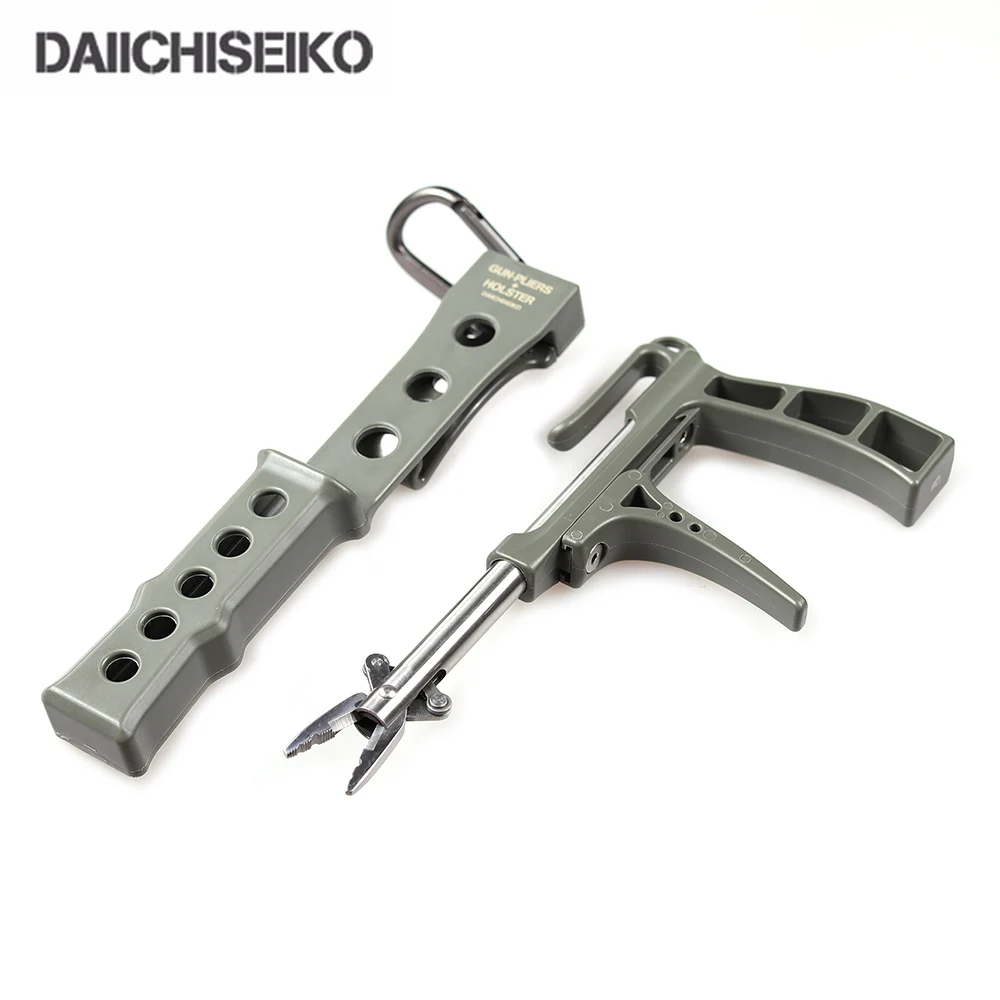DAIICHISEIKO GUN PLIERS +HOLSTER CARABINER Military Colours Fishing